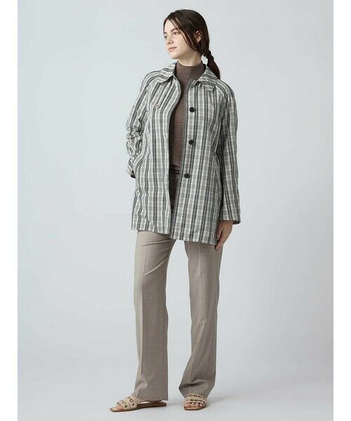 Aquascutum / アクアスキュータム その他アウター | チェックタフタ Aライントレンチコート | 詳細1