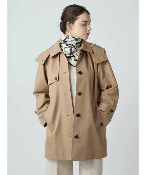 Aquascutum / アクアスキュータム その他アウター | NEW AQUA TECH フーデッドコート（ﾍﾞｰｼﾞｭ）