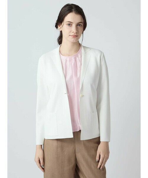 Aquascutum / アクアスキュータム ニット・セーター | ニットジャケット（ﾎﾜｲﾄ）