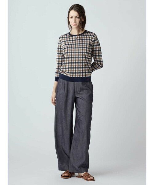 Aquascutum / アクアスキュータム ニット・セーター | クラブチェックニット | 詳細1
