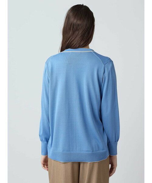 Aquascutum / アクアスキュータム ニット・セーター | 配色ライン カーディガン | 詳細4