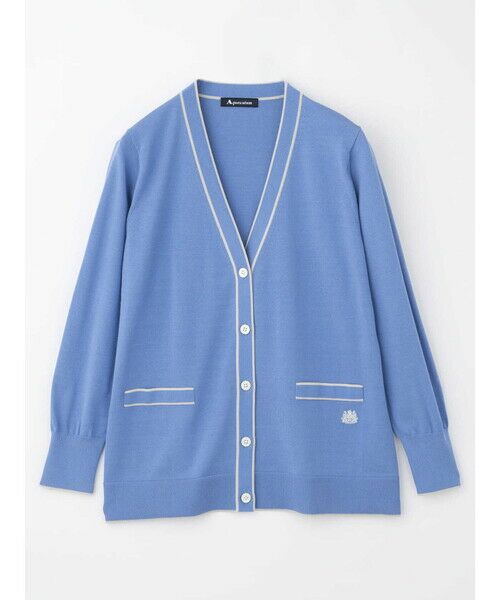 Aquascutum / アクアスキュータム ニット・セーター | 配色ライン カーディガン | 詳細6