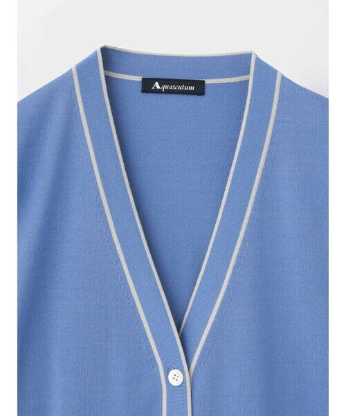 Aquascutum / アクアスキュータム ニット・セーター | 配色ライン カーディガン | 詳細8