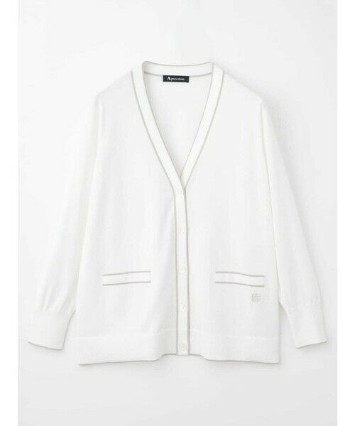 Aquascutum / アクアスキュータム ニット・セーター | 配色ライン カーディガン | 詳細14