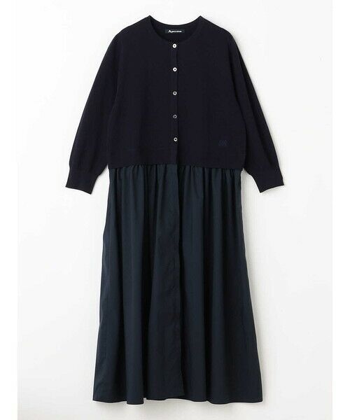 Aquascutum / アクアスキュータム ニット・セーター | 布帛コンビニットドレス | 詳細3