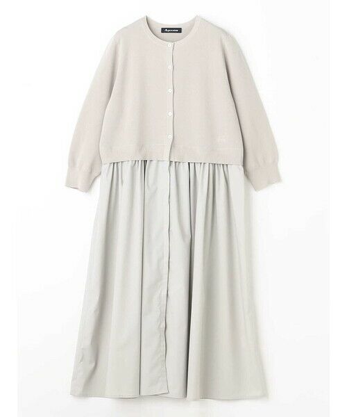 Aquascutum / アクアスキュータム ニット・セーター | 布帛コンビニットドレス | 詳細10