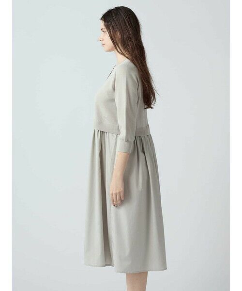 Aquascutum / アクアスキュータム ニット・セーター | 布帛コンビニットドレス | 詳細7