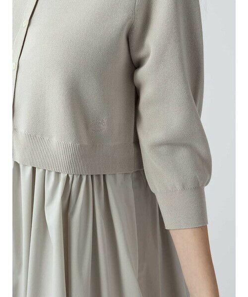 Aquascutum / アクアスキュータム ニット・セーター | 布帛コンビニットドレス | 詳細9