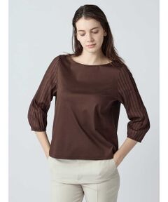 Aquascutum / アクアスキュータム カットソー | ストライプレースコンビ