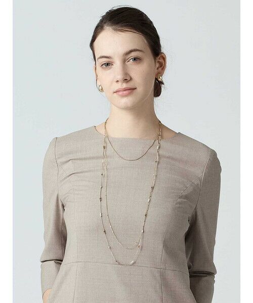 Aquascutum / アクアスキュータム その他 | 3連メタルチェーン ネックレス（ｲｴﾛｰ）