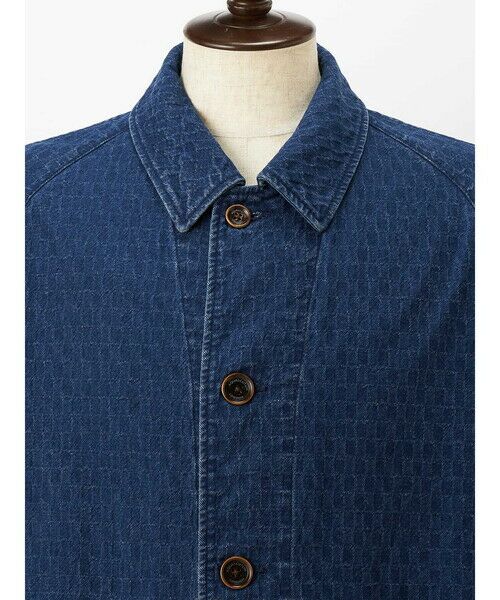 Aquascutum / アクアスキュータム ブルゾン | Club Check Denim Jacquard Jacket | 詳細10