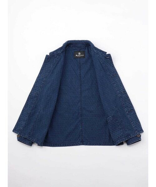 Aquascutum / アクアスキュータム ブルゾン | Club Check Denim Jacquard Jacket | 詳細12