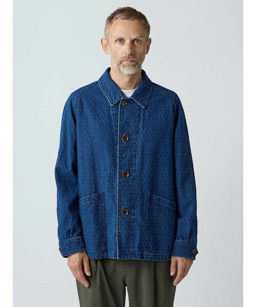 Aquascutum / アクアスキュータム ブルゾン | Club Check Denim Jacquard Jacket | 詳細2