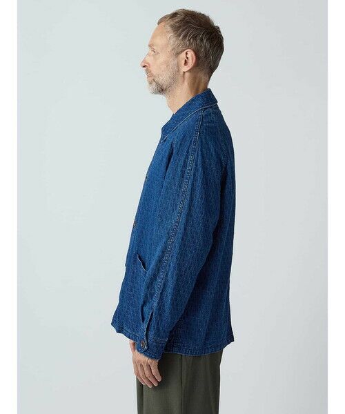 Aquascutum / アクアスキュータム ブルゾン | Club Check Denim Jacquard Jacket | 詳細3