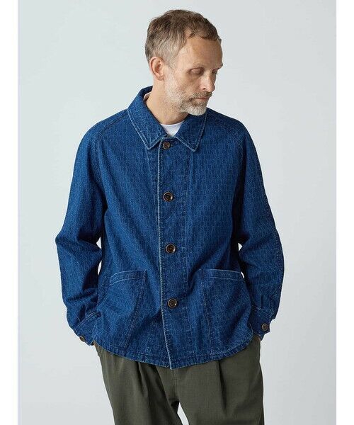 Aquascutum / アクアスキュータム ブルゾン | Club Check Denim Jacquard Jacket | 詳細5