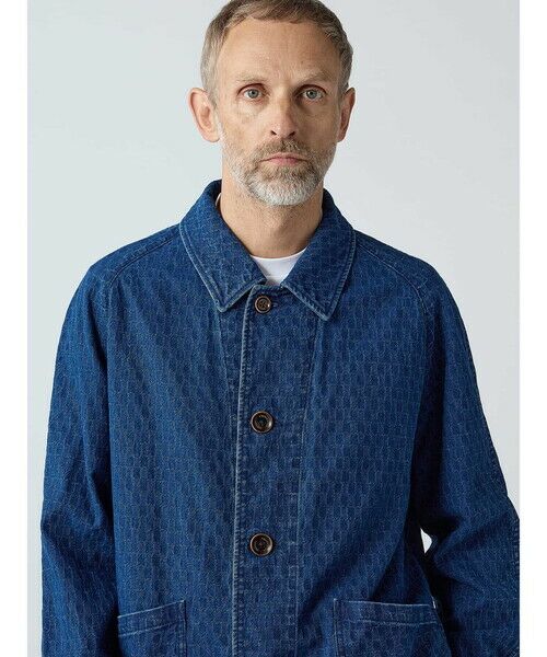 Aquascutum / アクアスキュータム ブルゾン | Club Check Denim Jacquard Jacket | 詳細6