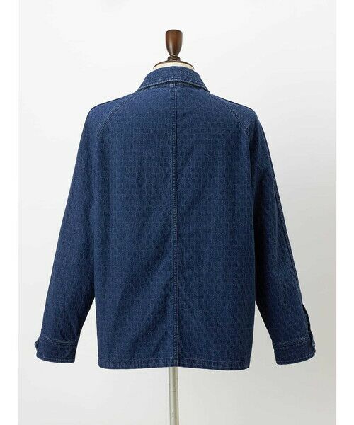 Aquascutum / アクアスキュータム ブルゾン | Club Check Denim Jacquard Jacket | 詳細9