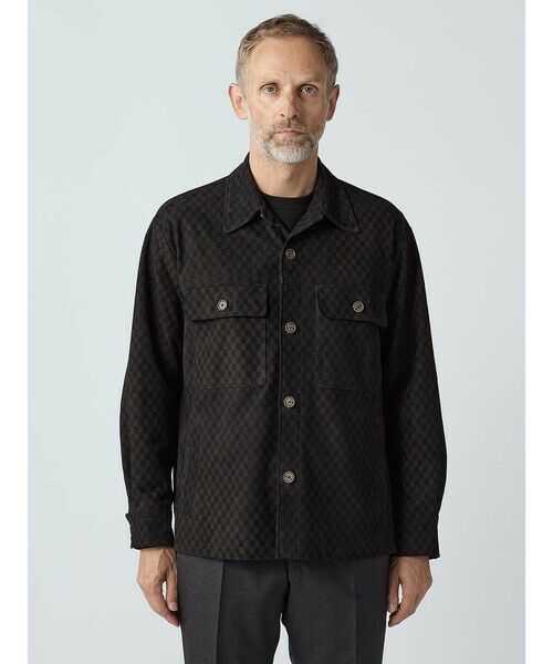 Aquascutum / アクアスキュータム その他アウター | Goat Suede CC Motif  Short Jacket | 詳細2