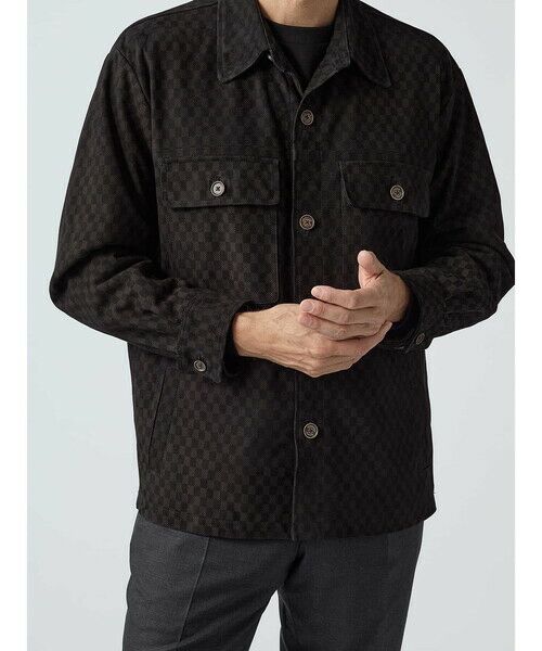 Aquascutum / アクアスキュータム その他アウター | Goat Suede CC Motif  Short Jacket | 詳細5