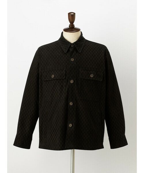 Aquascutum / アクアスキュータム その他アウター | Goat Suede CC Motif  Short Jacket | 詳細6