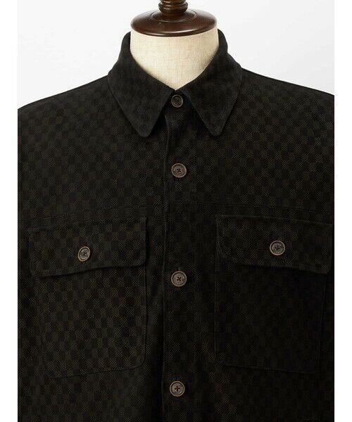 Aquascutum / アクアスキュータム その他アウター | Goat Suede CC Motif  Short Jacket | 詳細8