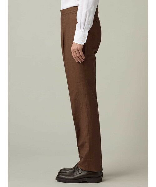 Aquascutum / アクアスキュータム スラックス・ドレスパンツ | Cotton&Linen Chambray Trousers | 詳細3