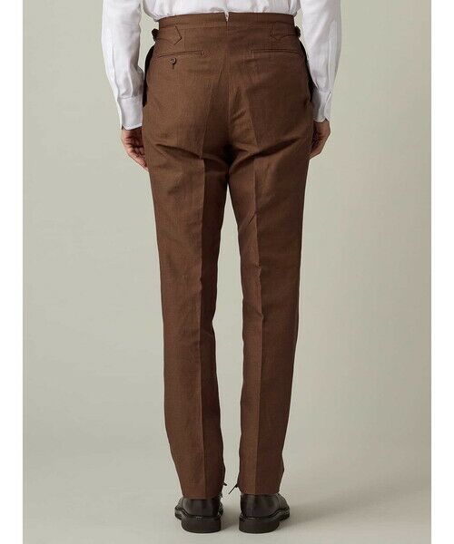 Aquascutum / アクアスキュータム スラックス・ドレスパンツ | Cotton&Linen Chambray Trousers | 詳細4