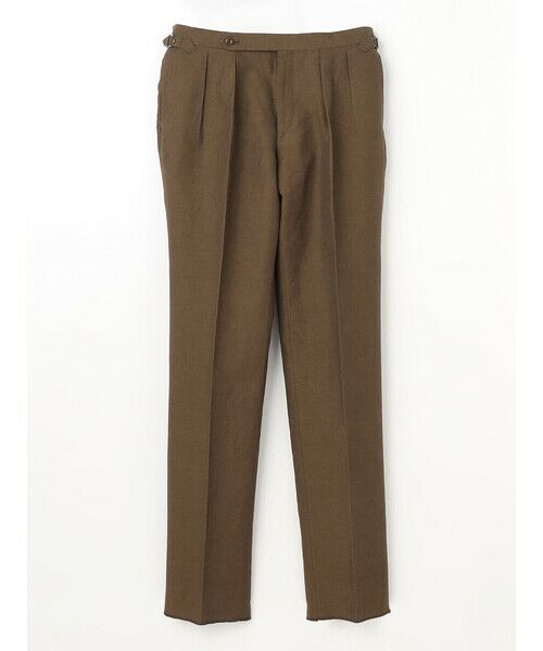 Aquascutum / アクアスキュータム スラックス・ドレスパンツ | Cotton&Linen Chambray Trousers | 詳細6
