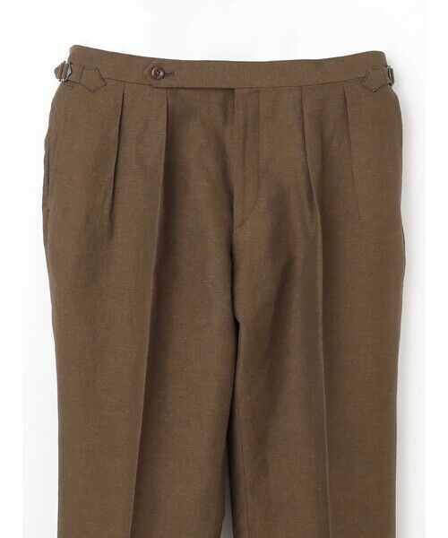 Aquascutum / アクアスキュータム スラックス・ドレスパンツ | Cotton&Linen Chambray Trousers | 詳細8