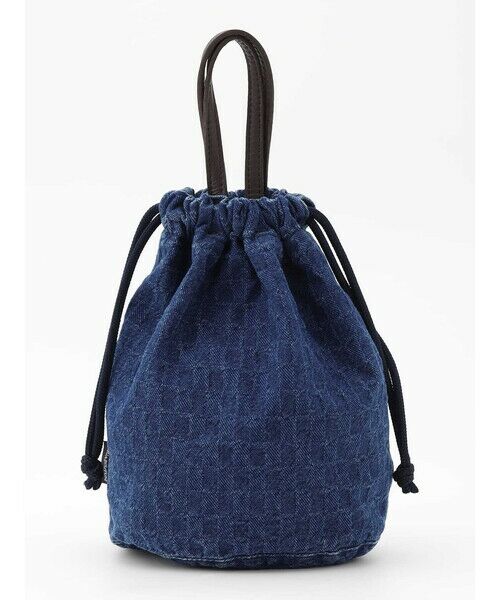 Aquascutum / アクアスキュータム その他小物 | Denim Jacquard Reversible Drawstring Bag | 詳細2