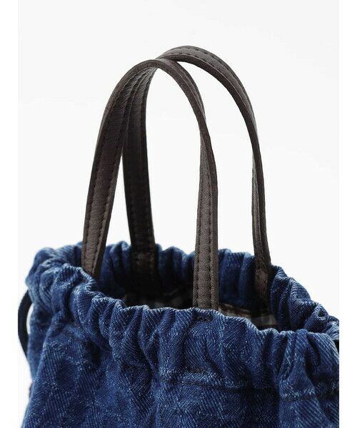 Aquascutum / アクアスキュータム その他小物 | Denim Jacquard Reversible Drawstring Bag | 詳細3