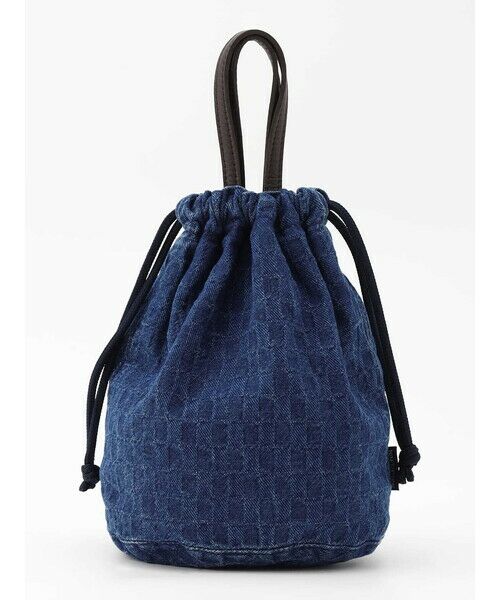 Aquascutum / アクアスキュータム その他小物 | Denim Jacquard Reversible Drawstring Bag（ﾌﾞﾙｰ）