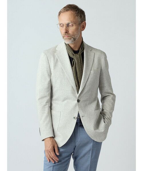 Aquascutum / アクアスキュータム テーラードジャケット | 【KING SIZE】Honeycomb Light Jersey Jacket | 詳細5