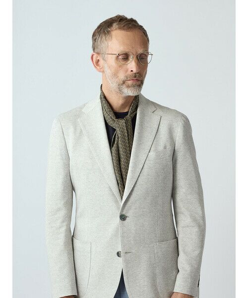 Aquascutum / アクアスキュータム テーラードジャケット | 【KING SIZE】Honeycomb Light Jersey Jacket | 詳細6