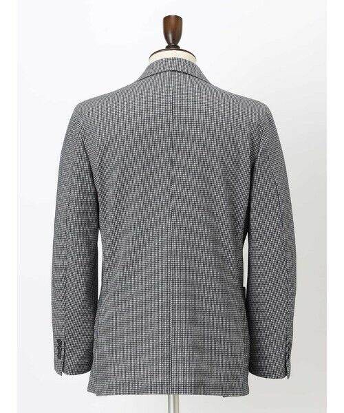 Aquascutum / アクアスキュータム テーラードジャケット | 【KING SIZE】TEC.3 Sheperd Check Knit Jacket | 詳細8