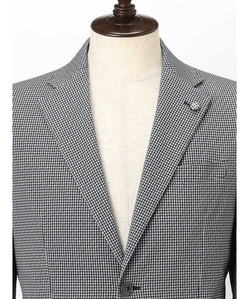 Aquascutum / アクアスキュータム テーラードジャケット | 【KING SIZE】TEC.3 Sheperd Check Knit Jacket | 詳細9