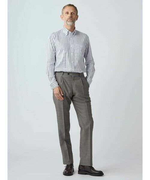 Aquascutum / アクアスキュータム シャツ・ブラウス | 【KING SIZE】Dobby Multi Stripe Shirt | 詳細1