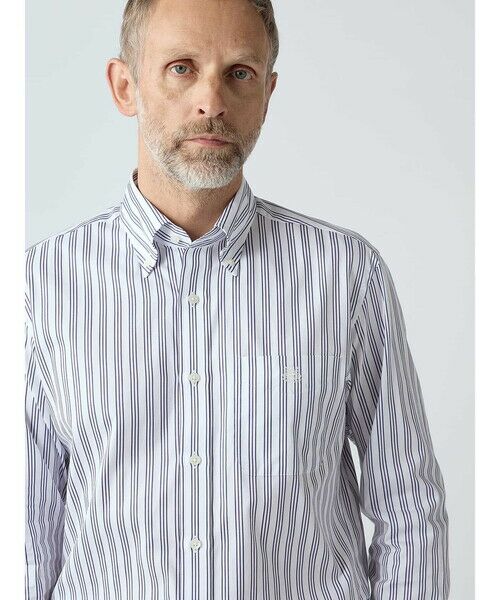 Aquascutum / アクアスキュータム シャツ・ブラウス | 【KING SIZE】Dobby Multi Stripe Shirt | 詳細5