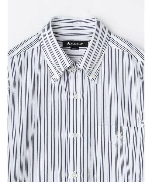 Aquascutum / アクアスキュータム シャツ・ブラウス | 【KING SIZE】Dobby Multi Stripe Shirt | 詳細8