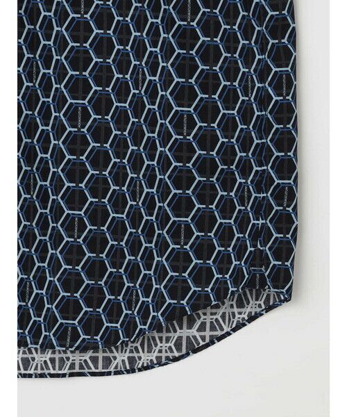 Aquascutum / アクアスキュータム シャツ・ブラウス | 【KING SIZE】Honeycomb Print Shirt | 詳細10