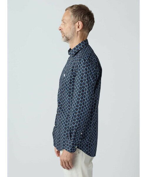 Aquascutum / アクアスキュータム シャツ・ブラウス | 【KING SIZE】Honeycomb Print Shirt | 詳細3