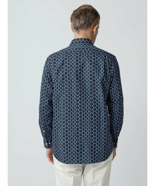 Aquascutum / アクアスキュータム シャツ・ブラウス | 【KING SIZE】Honeycomb Print Shirt | 詳細4