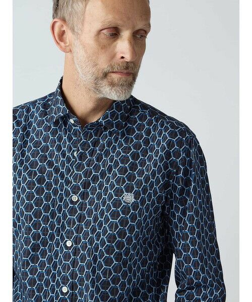 Aquascutum / アクアスキュータム シャツ・ブラウス | 【KING SIZE】Honeycomb Print Shirt | 詳細5