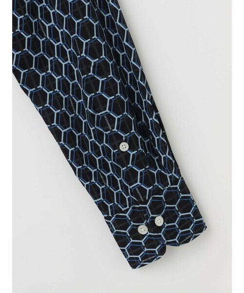 Aquascutum / アクアスキュータム シャツ・ブラウス | 【KING SIZE】Honeycomb Print Shirt | 詳細9