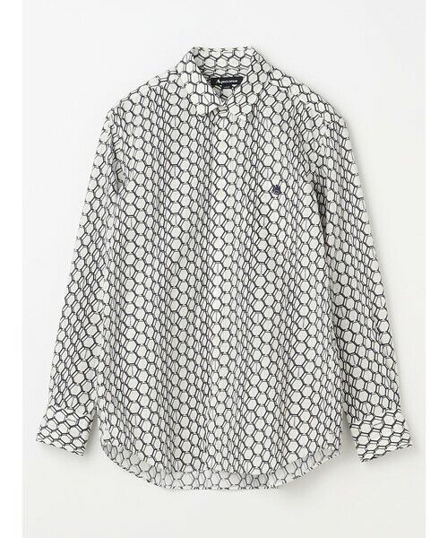 Aquascutum / アクアスキュータム シャツ・ブラウス | 【KING SIZE】Honeycomb Print Shirt | 詳細15