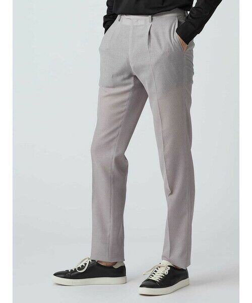 Aquascutum / アクアスキュータム スラックス・ドレスパンツ | 【KING SIZE】TEC.3 Karami Houndstooth Pants（ﾗｲﾄｸﾞﾚｰ）