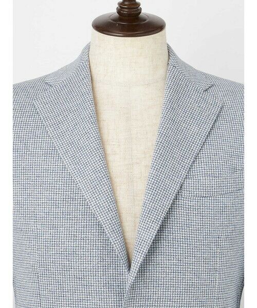 Aquascutum / アクアスキュータム テーラードジャケット | Houndstooth Jersey Jacket | 詳細2