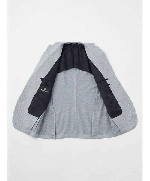 Aquascutum / アクアスキュータム テーラードジャケット | Houndstooth Jersey Jacket | 詳細4