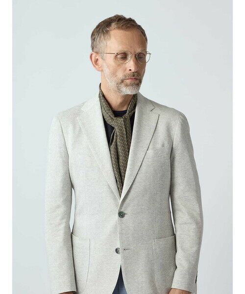 Aquascutum / アクアスキュータム テーラードジャケット | Honeycomb Light Jersey Jacket | 詳細6