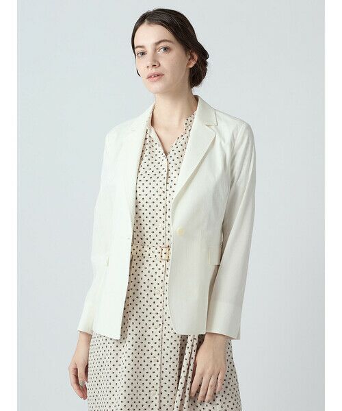 Aquascutum / アクアスキュータム テーラードジャケット | 【セットアップ対応】ライトサッカージャケット（ﾎﾜｲﾄ）